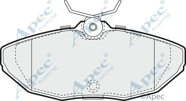 APEC BRAKING stabdžių trinkelių rinkinys, diskinis stabdys PAD1127